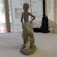 Lladro Figurine “Girl With Milk Pail" Matte Finish