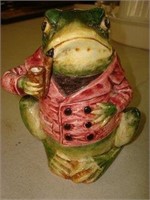 Humidor-Antique Majolica Frog