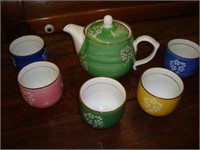 Multi Colored Teapot set