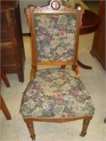 Floral Cushioned Chair