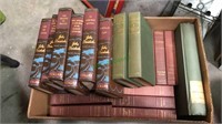 Box a lot of books including John Steinbeck, the