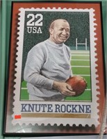 Knute Rockne Stamp Print