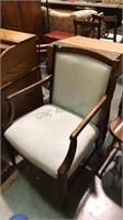 Cushioned seat and back  Arm chair, (581)