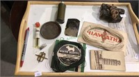 Military sewing kit, rattlesnake salt-and-pepper