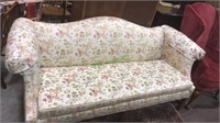 Chippendale sofa with the oriental theme fabric,