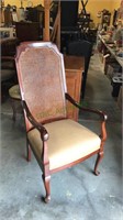Nice cane back arm chair with Cabriole legs,