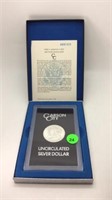 1884-CC UNCIR. MORGAN DOLLAR IN MINT CASE & BOX