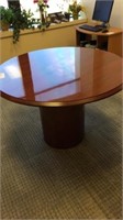 48" Round pedestal meeting table
