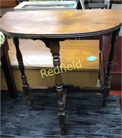 Vintage Half Moon Table