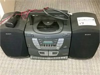 Sony Boom box w/ Tape and CD Player
