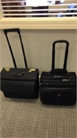 (2) rolling briefcases