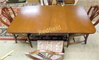 Vintage Dropleaf Dining Room Table w/ Chairs
