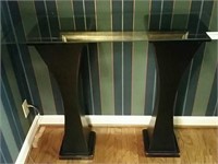 Entrance Way Table with Glass Top