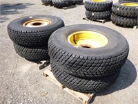 Wheel Loader Tires & Wheels (Set of 4)