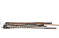Collection of five Western Belts