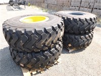 Wheel Loader Tires & Wheels (Set of 4)