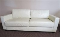 Leather sofa 81" and 2 matching arm chairs
