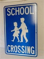 SCHOOL CROSSING S/S ALUMINUM SIGN