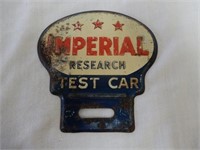 IMPERIAL RESEARCH TEST CAR LICENSE PLATE TOPPER