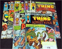 Approx 15 Marvel Thing & Hulk 80's Comic Books Lot