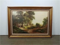 Print on Canvas of rural path scene