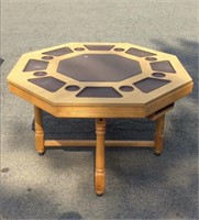 Wooden poker top table and billiards table