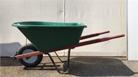 Green Wheel Barrel