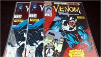 3 Vintage 1st  & 2nd  Venom Marvel Comic Books