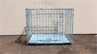 Small Light Blue Dog Cage