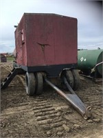 Trailer with Tool / Oil Shed and Fuel Tank