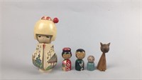 Asian Wooden Figurines