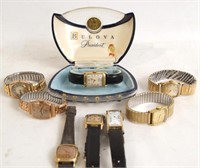 Eight Vintage Wrist Watches Bulova and more