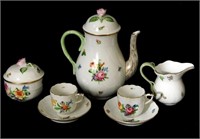 Herend 7pc. porcelain tea set