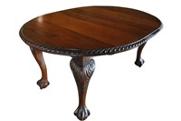 Chippendale Style Petite Oval Dining Table