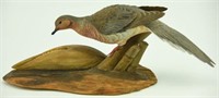 Lot #122 Carved full body standing Dove on
