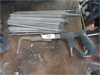 WELDING RODS AND HAND SAW