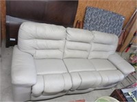 LEATHER 3 SEAT SOFA WITH RECLINERS NICE ONE!!