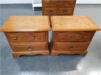 QTY 2 SOLID WOOD THOMASVILLE NIGHTSTANDS