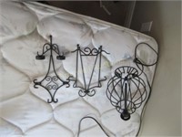 Metal light, easle and candle holder
