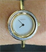 Gucci women's bracelet watch with Swarovski