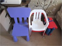 Children's chairs and booster seat