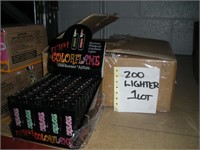 200 lighters color flames 1 lot