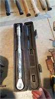 Torque wrench with extensions and box