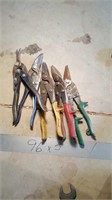 5 snips, sheet metal tools
