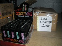 200 lighters color flames 1 lot