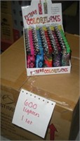 600 color flame lighters 1 lot