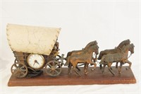 Vintage Conestoga Wagon Clock