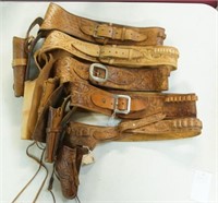 Coll. of Five Vintage Cartridge belt's/ Holsters