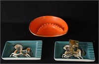 Sasha Brastoff  ash trays, compact/card holder