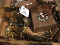 COCKOO CLOCK AND MISC CLOCKS